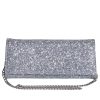 Borse STUDIO CREAZIONI | Pochette Argentata In Glitter Made In Italy